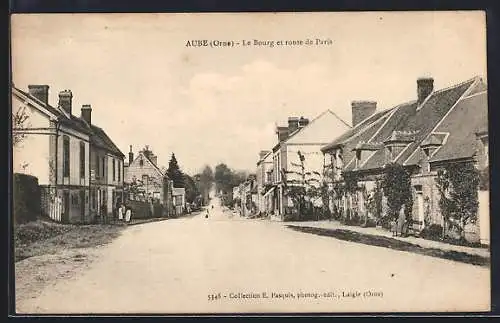 AK Aube /Orne, Le Burg et route de Paris