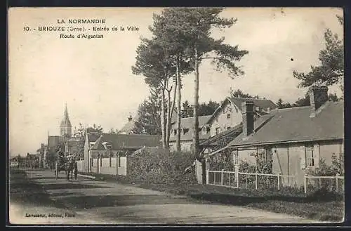 AK Briouze /Orne, Entrée de la Ville, Route d`Argtentan