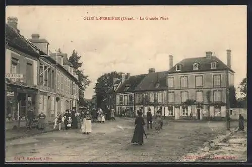 AK Glos-la-Ferrière, La Grande Place