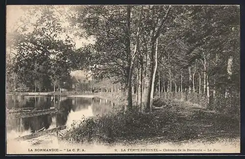 AK La Ferte-Presnel, Chateau de la Baronnie, Le Parc