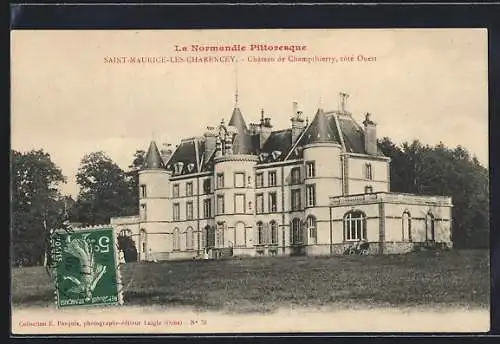 AK Saint-Maurice-les-Charencey, Chateau de Champthierry, cote Ouest