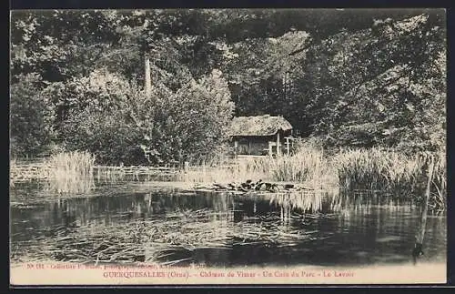 AK Guerquesalles, château de Vimer, le lavoir