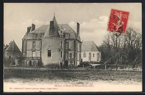 AK Brotz, le château vu du jardin