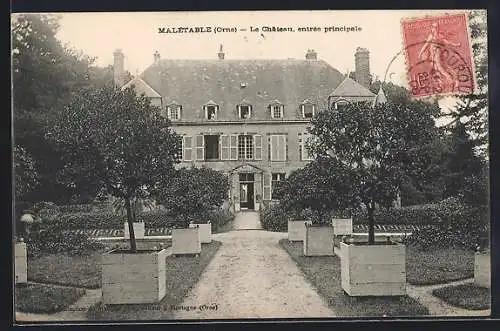 AK Malétable /Orne, Le Chateau, entrée principale