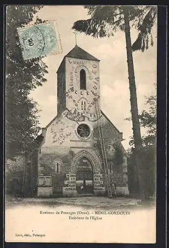 AK Mesnil-Gondouin /Putanges, Exterieur de l`Eglise
