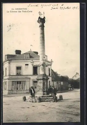 AK Argentan, La Colonne des Trois-Croix