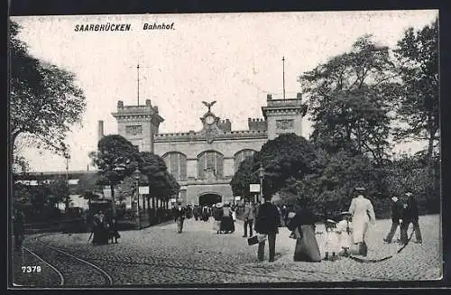 AK Saarbrücken, Partie am Bahnhof