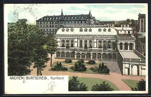 Lithographie Aachen-Burtscheid, Kurhaus