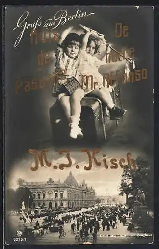 AK Berlin, Unter den Linden mit Zeughaus