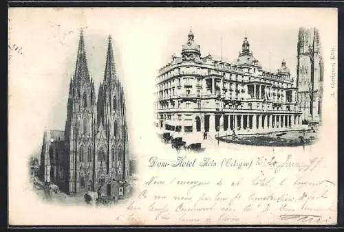 AK Köln, Dom und Dom-Hotel