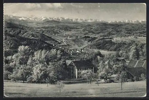 AK Gyrenbad, Aussicht zu den Alpen