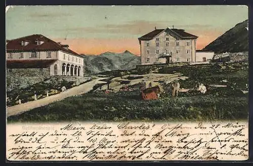 AK Gotthard, Blick auf das Gotthardshospiz