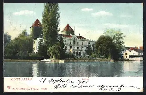 AK Gottlieben, Blick auf das Schloss