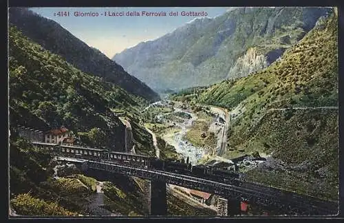 AK Giornico, I Lacci della Ferrovia del Gottardo