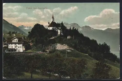 AK Flühli bei Sachseln, Panorama mit Kirche