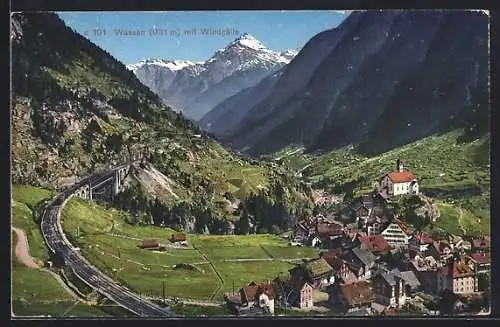 AK Wassen, Ortsansicht mit Windgälle