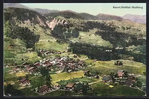 AK Hohfluh-Hasliberg, Ortsansicht aus der Vogelschau