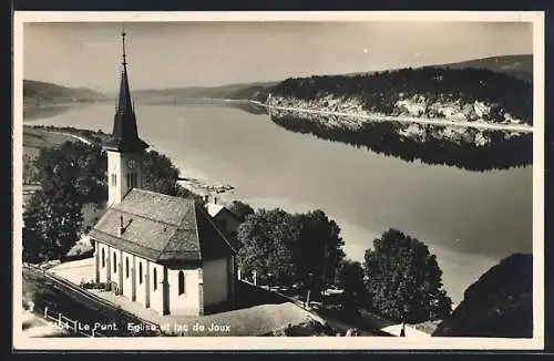 AK Le Pont, Eglise et lac de Joux
