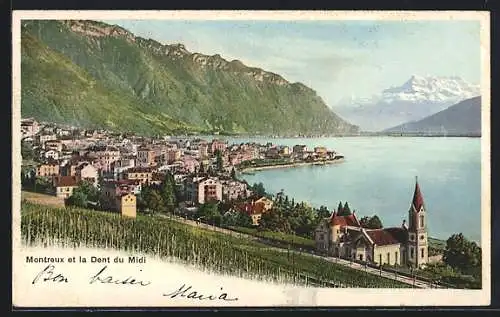 AK Montreux, Montreux et la Dent du Midi