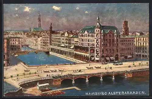 AK Hamburg, Partie bei den Alsterarkaden