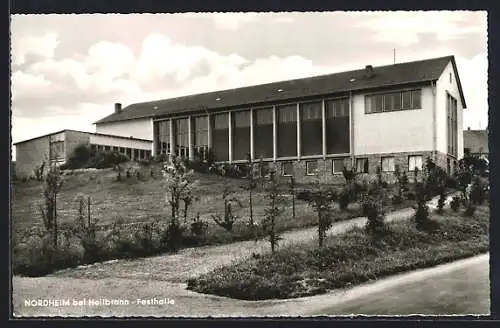 AK Nordheim bei Heilbronn, Partie an der Festhalle