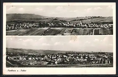 AK Nordheim a. Neckar, Panoramen der Ortschaft