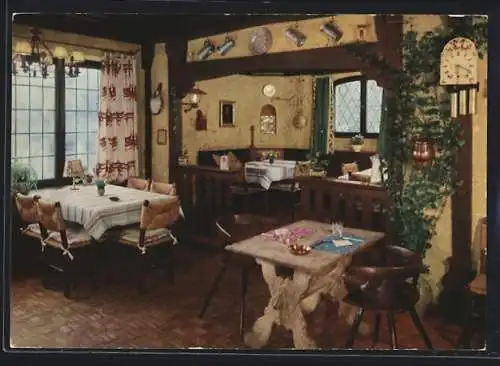 AK Glottertal /Schwarzwald, Gasthaus zum Adler, Bes. Karl Linder, Innenansicht