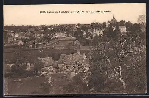 AK Fresnay-sur-Sarthe, Buttes de Rochatre et Fresnay-sur-Sarthe