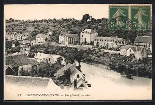 AK Fresnay-sur-Sarthe, Vue generale