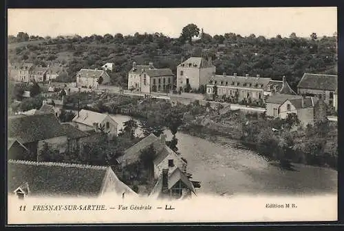 AK Fresnay-sur-Sarthe, Vue Generale