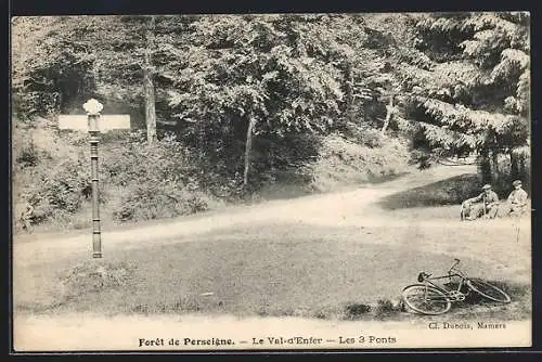 AK Foret de Perseigne, Le Val-d`Enfer, Les 3 Ponts