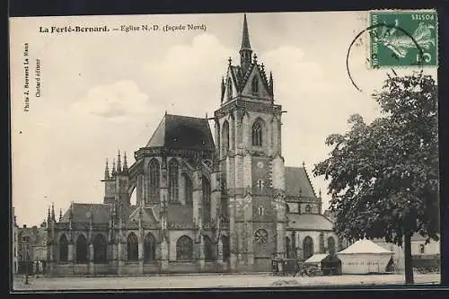 AK La Ferté-Bernard, Eglise N.-D., Facade Nord
