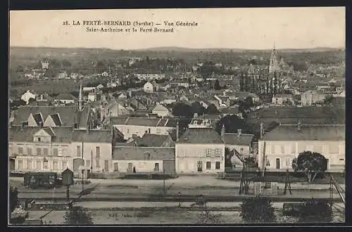 AK La Ferté-Bernard, Vue Generale, Saint-Anthoine et la Ferté-Bernard