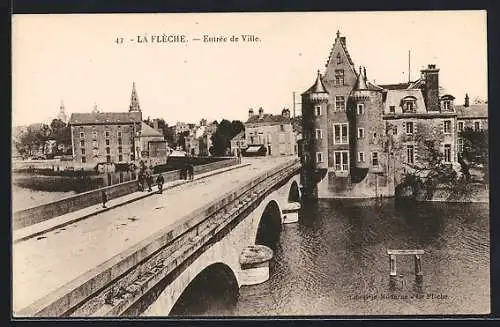 AK La Flèche, Entrée de Ville