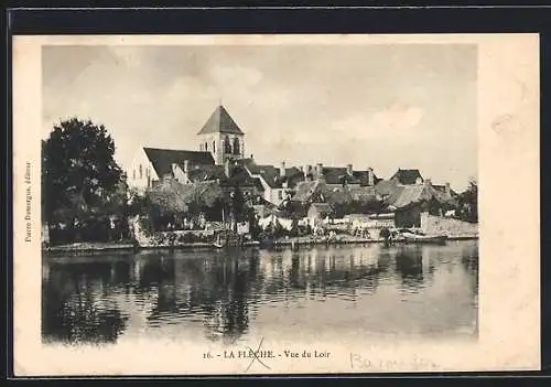 AK La Flèche, Vue du Loir