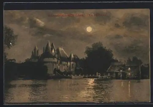 AK Bazouges-sur-Loir, Le Chateau, La Lune