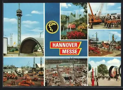 AK Hannover, Messe, Stadtpark und verschiedene Hallen