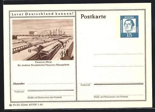 AK Hannover, Der Privatbahnhof Hannover-Messegelände