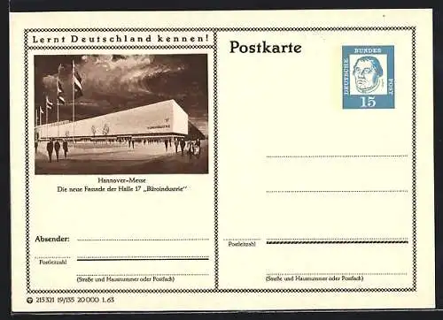 AK Hannover, Die neue Fassade der Halle 17 Büroindustrie