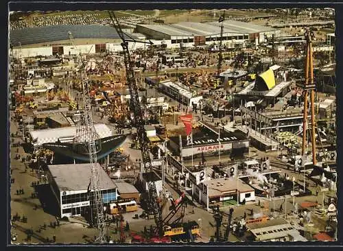 AK Hannover, Hannover-Messe 1964, Blick auf das Ausstellungsgelände