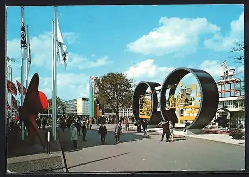 AK Hannover, Messe, Teilansicht vom Freigelände