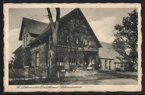 AK Schwarme, A. Schmidt`s Gasthaus, von der Strasse aus gesehen