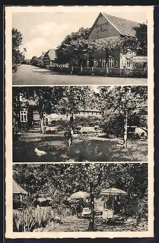 AK Negenborn /Burgdorf, Gasthaus zur Linde, Bes. Friedr. Bödecker, Verschiedene Aussenansichten