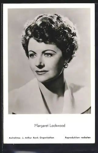 AK Margaret Lockwood mit Ohrring, Portrait