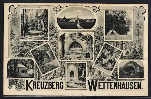 AK Wettenhausen, Stationen auf dem Kreuzberg