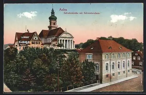 AK Aalen, Salvatorkirche mit Schwesternhaus