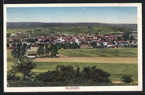 AK Villingen / Baden, Panorama aus der Vogelschau