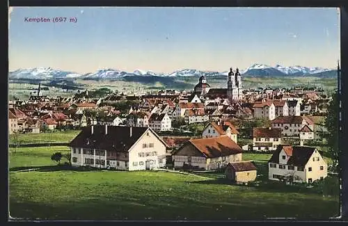 AK Kempten / Allgäu, Ortsansicht aus der Vogelschau