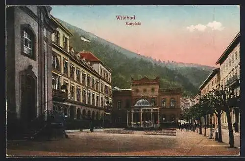 AK Wildbad / Württ., Blick auf den Kurplatz