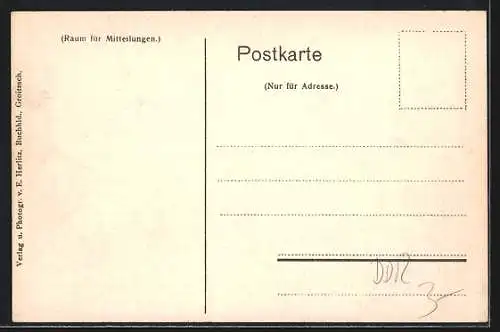 AK Groitzsch i. Sa., Ortsansicht v. Schützenplatz aus